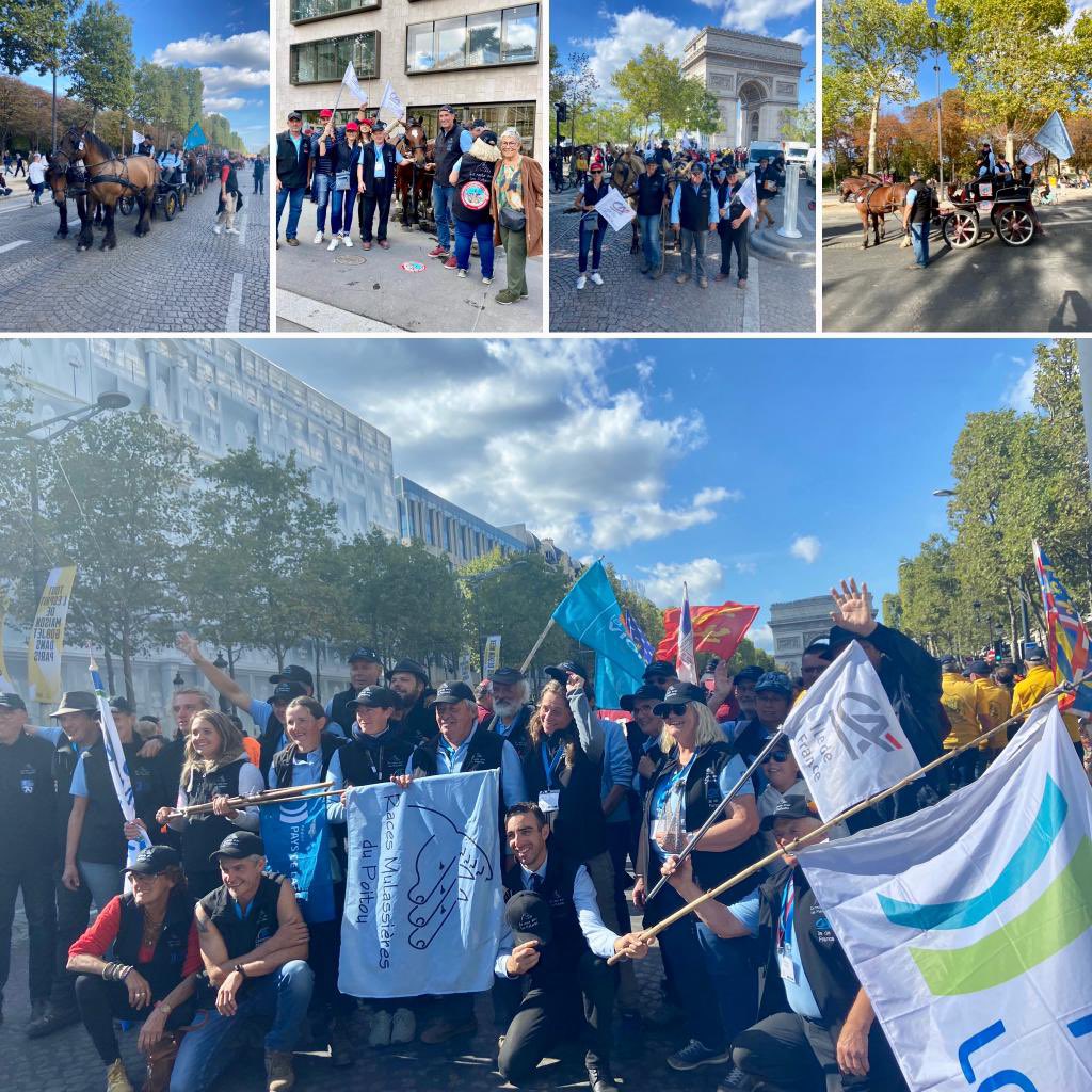 Prigent_Sarah_'s tweet photo. L’équipe #EnRouteAvecLesPoitevins » soutenue par les Caisses locales de Paris &amp; Oise finit 6ème de la Route du Poisson 👏👏👏
Les couleurs du @CA_IDF ont flotté sur les Champs Elysées et Paris lors de la dernière étape 
#Mutualisme #Territoire #Solidarité https://t.co/8qyFWXbYmw