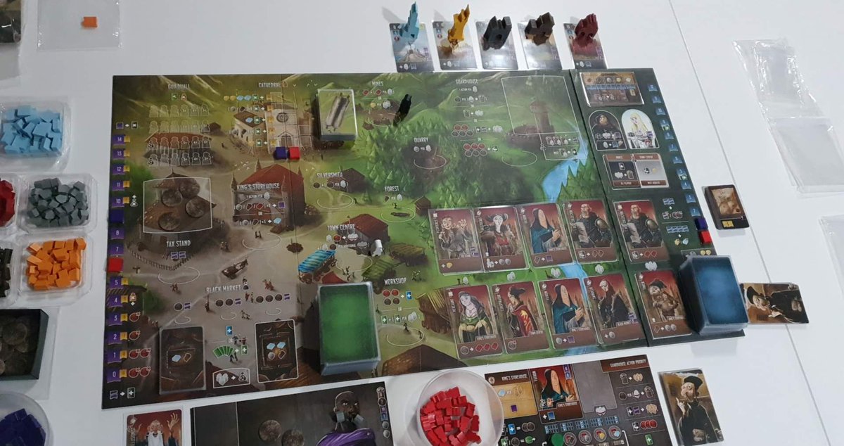 helloOvi's tweet photo. solo board game weekend with the West Kingdom trilogy https://t.co/UF54KUWyin