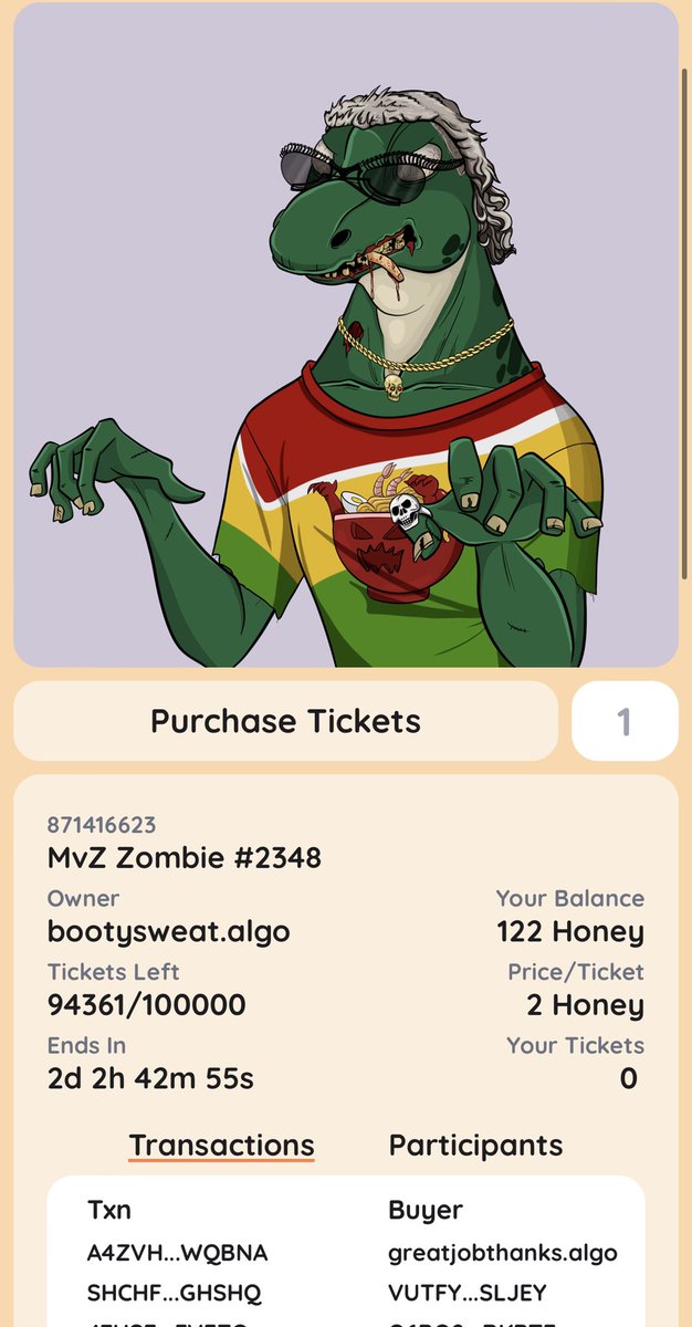 BuzzyBeenft's tweet photo. We love that there is a lot of you hosting your own raffles on https://t.co/odxKs5VPUz 🐝

How is everyone liking it so far?
You win any sweet prizes? If you’re a Buzzy Bee holder with some Honey make sure to enter our Zombie Algoanna !

https://t.co/mfuz1T4sRR https://t.co/CPe3clJB5b