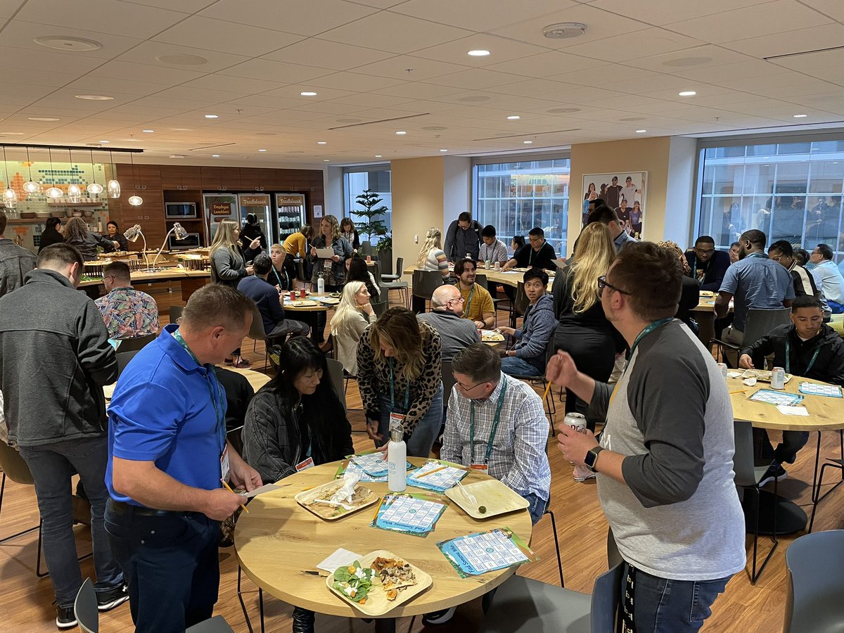 WendyBraid's tweet photo. Learning and Connecting today during lunch at the #DF22  #trailblazerbootcamp!  Excited to see who wins our super fun “Find Someone Who” game! https://t.co/TdTuiHd5XW