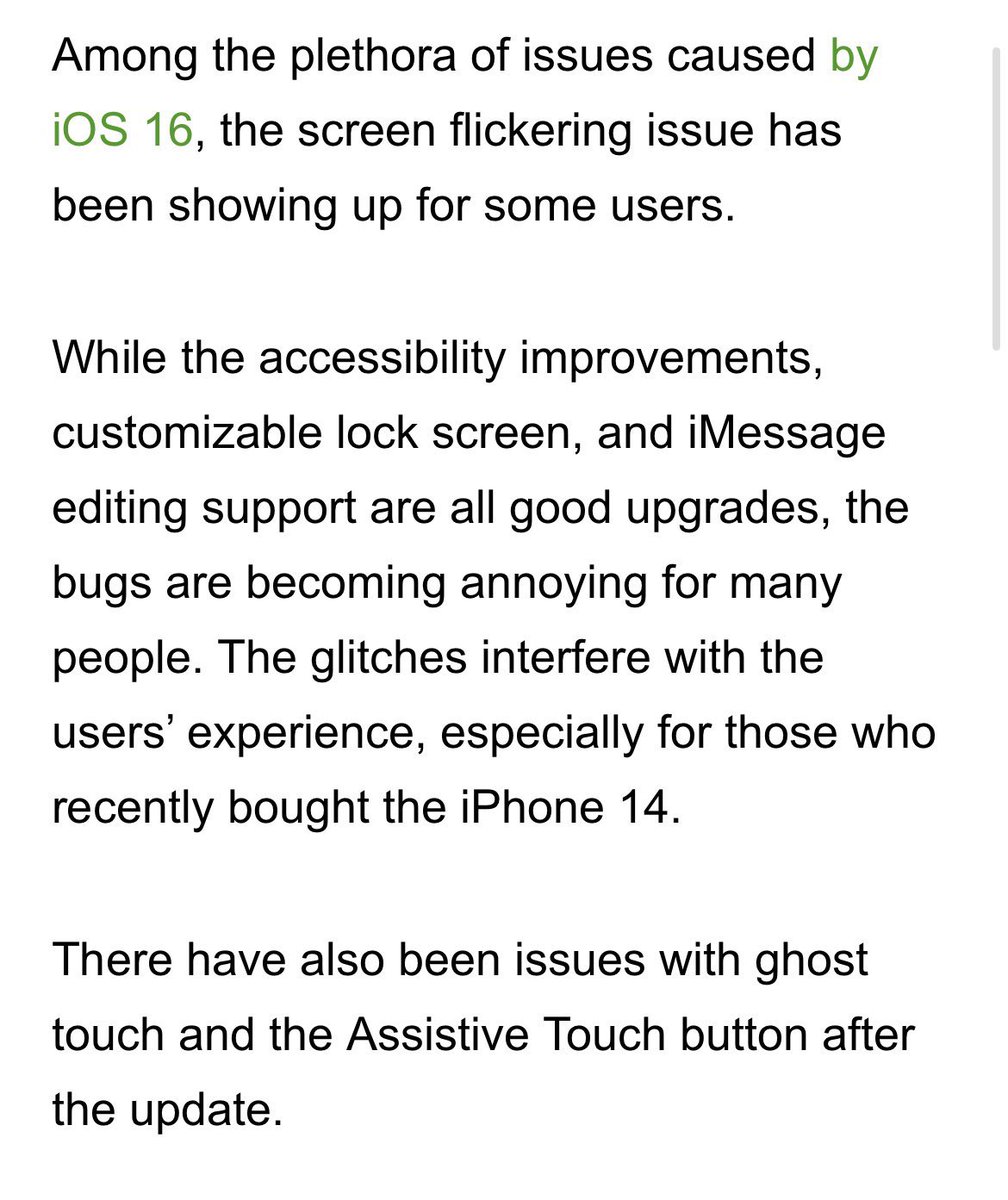 sabbysab210's tweet photo. ios 16 flickering issue. #Apple #iOS16 #Applesupport #needupdate #ios16bug #iPhone13 #iPhone14 #UPDATE #applehelp #Help #bugfix #flickering #ios16lockscreen https://t.co/WPJobCYBwN