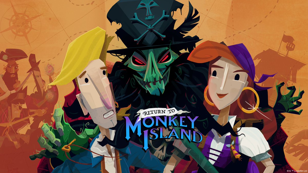 devolverdigital's tweet photo. Return to Monkey Island releases tomorrow and it's something most folks - including us - couldn't have imagined happening a few years go.

Here's a little thread on how we got here together. https://t.co/Si9G7TsJE3