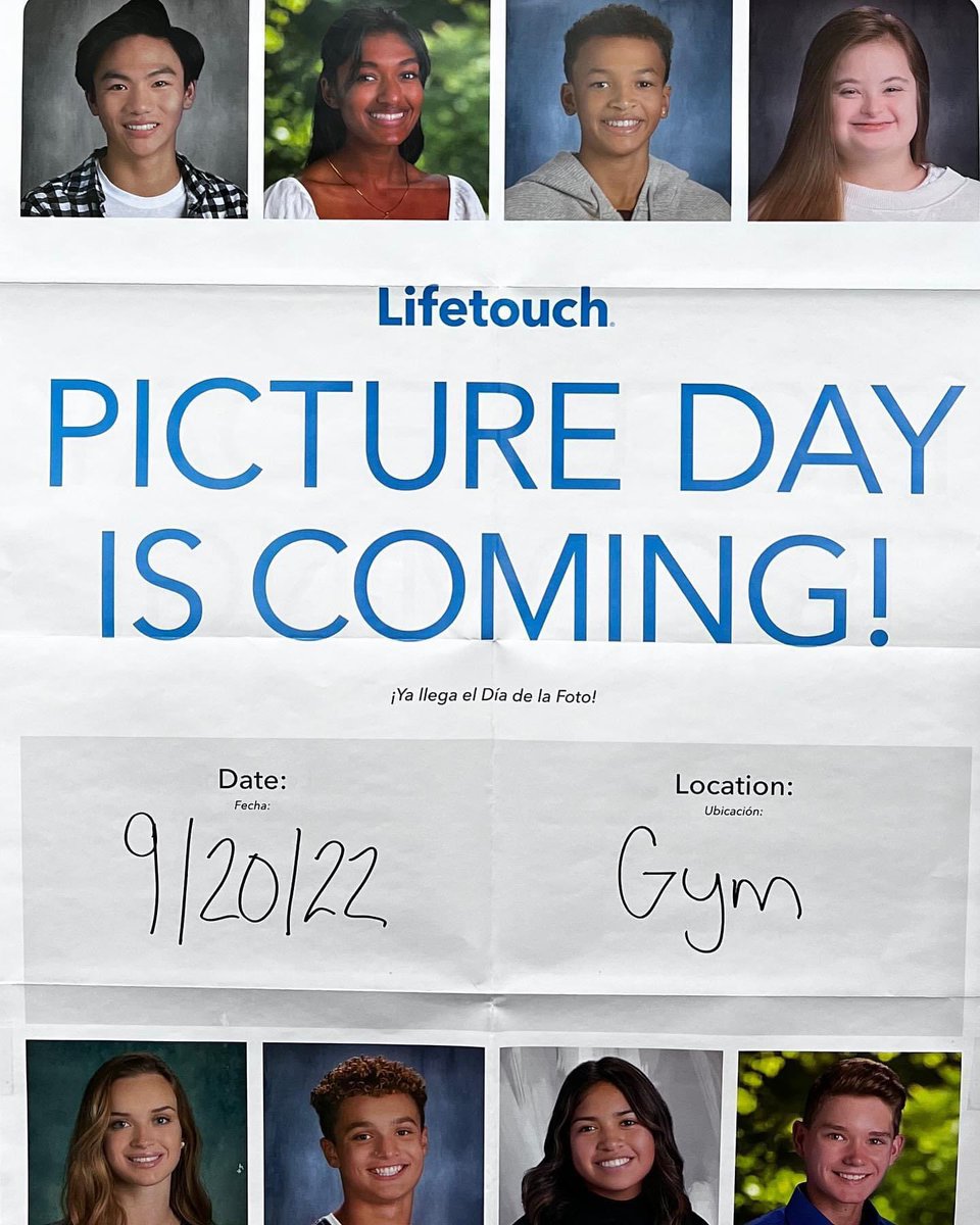 📷📷 Don’t forget, picture day is Tuesday, September 20th!! 📷📷
