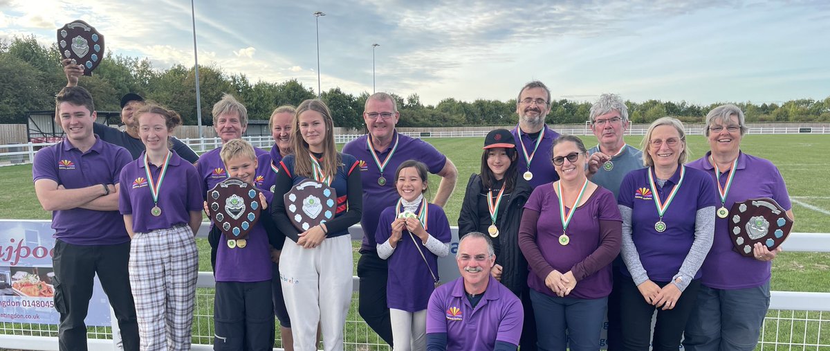 Wonderful (and successful!) day at Jolly Archers York/Hereford/Bristol shoot today… Purple Army showing off their medal haul!