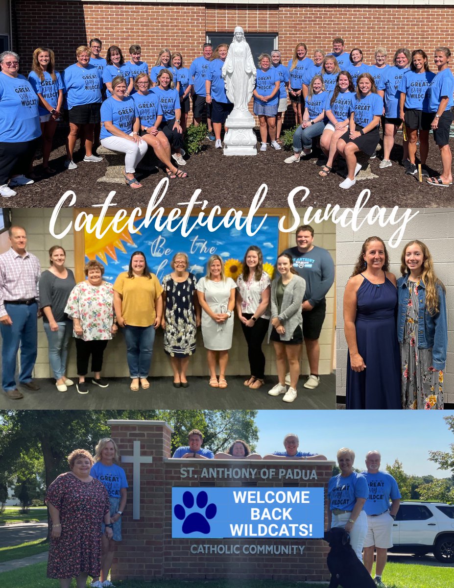 BenNovitsky's tweet photo. Happy #CatecheticalSunday to teachers, catechists, RCIA team, and bible study group, for all you do to share the Good News with students in our parish and school! #DOGRCathEd @GRDiocese https://t.co/OoEjbOYpZH