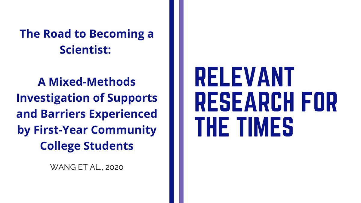 In their 2020 article, Dr. @XueliWang1, Dr. @krwickersham,  <a href="/SeoYoungLee12/">Seo Young Lee</a>, Na Bedolla Lor,  <a href="/DrGaskew/">Ashley Gaskew</a> &amp;  Dr. Prevost explore why beginning community college STEM students’ transfer into baccalaureate STEM programs. ow.ly/8Z7s50KKu6z <a href="/UWMadison/">UW–Madison</a>  <a href="/BaruchCollege/">Baruch College</a>