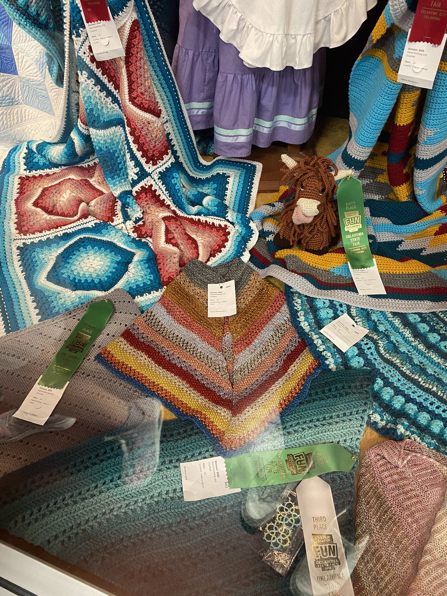 PaulaBWackenheim (@pbwackenheim) on Twitter photo It was a Blue Ribbon Day <a href="/okstatefair/">Oklahoma State Fair</a> 🙌🏻. Won 1st place in the Hand Knitting and Crochet Division, Sock Category. Sadly, no ribbon for my other project, but still fun to see it displayed. Look for them in the Creative Arts Building if you are at the fair. It was a Blue Ribbon Day <a href="/okstatefair/">Oklahoma State Fair</a> 🙌🏻. Won 1st place in the Hand Knitting and Crochet Division, Sock Category. Sadly, no ribbon for my other project, but still fun to see it displayed. Look for them in the Creative Arts Building if you are at the fair.