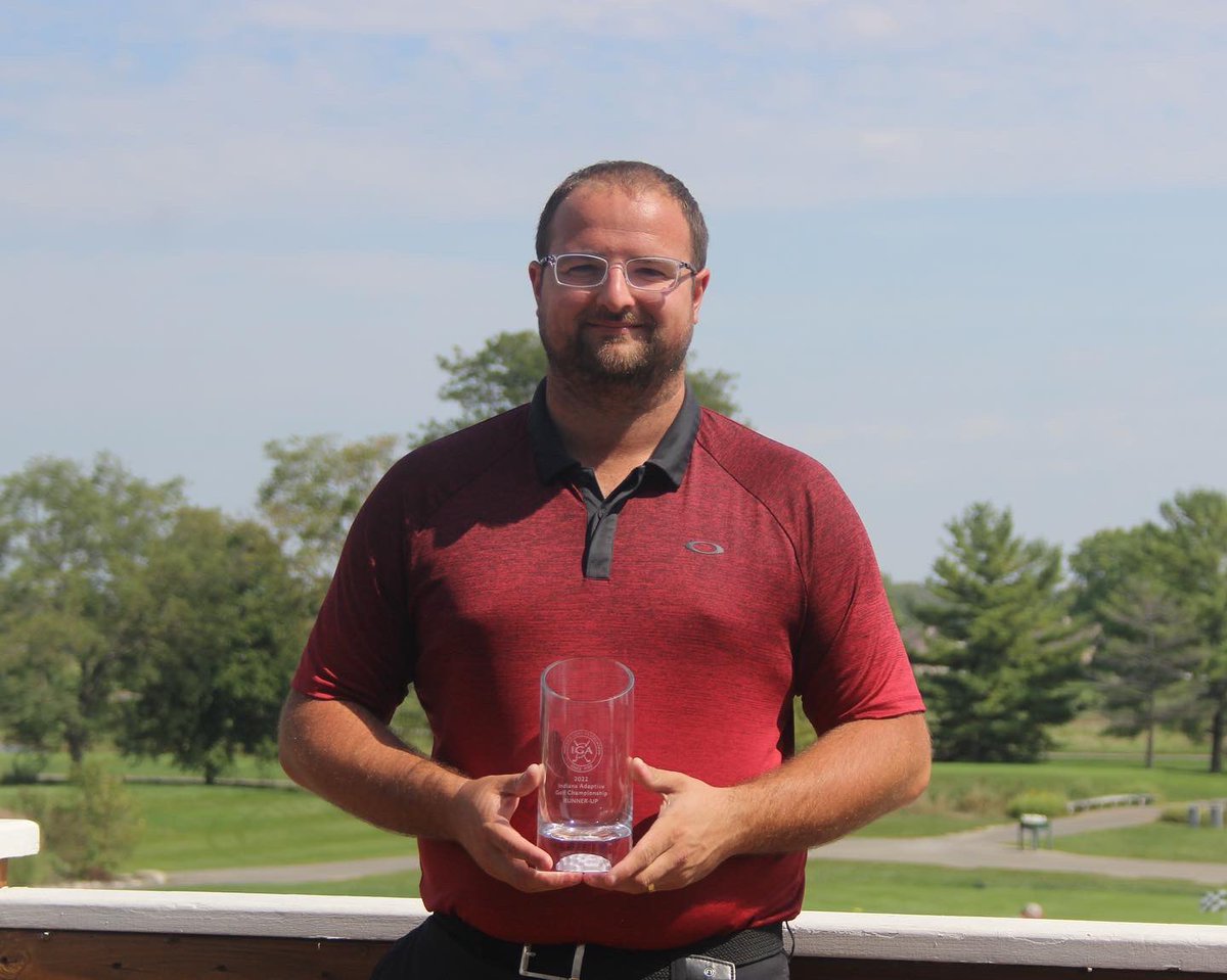 IndianaGolf's tweet photo. Congrats to our first-ever #INAdaptiveOpen Champions! 

Men’s Overall: Kyle Erickson- Minneapolis, Minnesota.

Runner-up: Evan Mathias- Indianapolis, Indiana. 

Overall Senior: Les Meade- West Lafayette, Indiana.

Recap: https://t.co/XZWdg1WVMD.

Results: https://t.co/KXOyeEbN7H https://t.co/oSFnv9WGsF