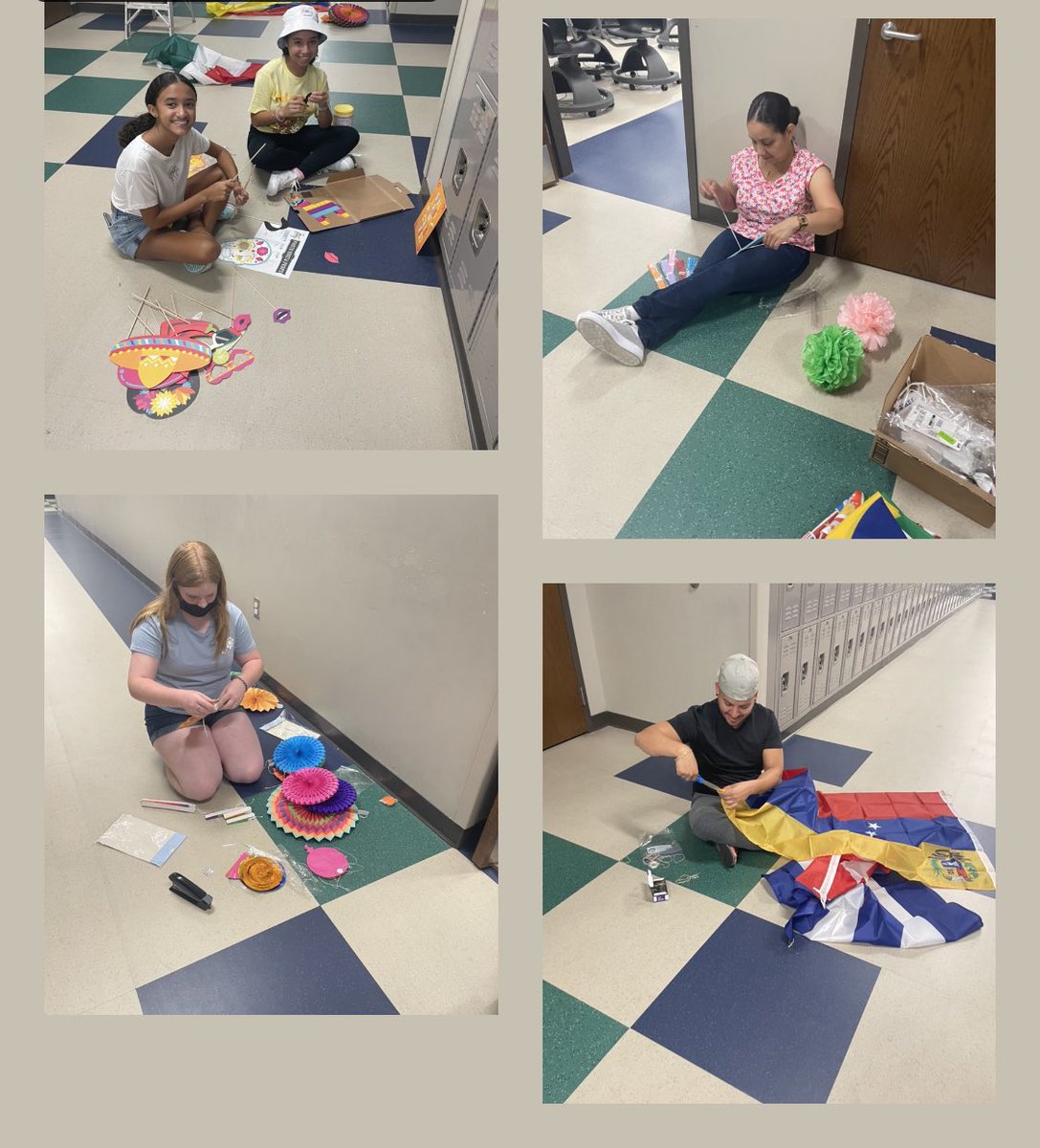 McClainEducates's tweet photo. Thank you to our Stingray Families &amp; Teachers for decorating the hallway for our 8th grade Stingrays #HispanicHeritageMonth2022 @HCPS_SumnerHS 💚💚 https://t.co/XkKlnHXgRR
