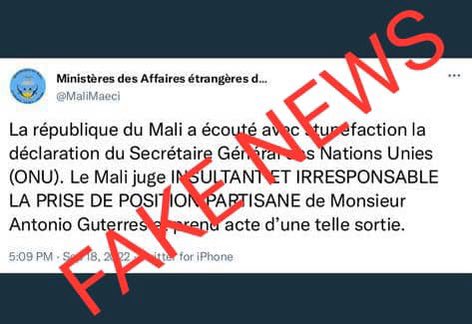 MaliMaeci's tweet photo. Fake news @AbdoulayeDiop8 @PresidenceMali https://t.co/4rSkRYqggC