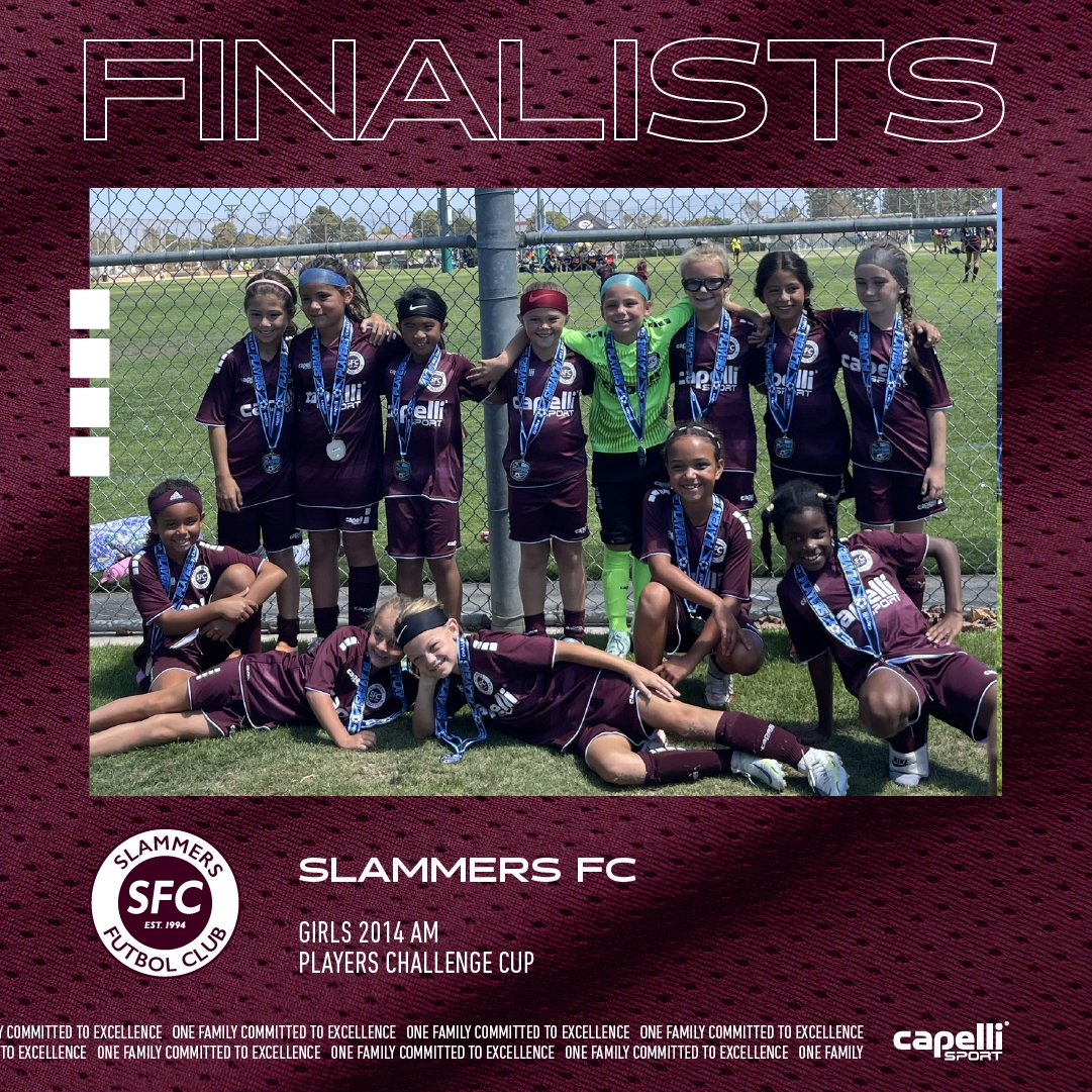 PLAYERS CHALLENGE CUP 🏆 Slammers FC Girls 2014 AM Well done! #slammersfc #slamfam #playerschallengecup