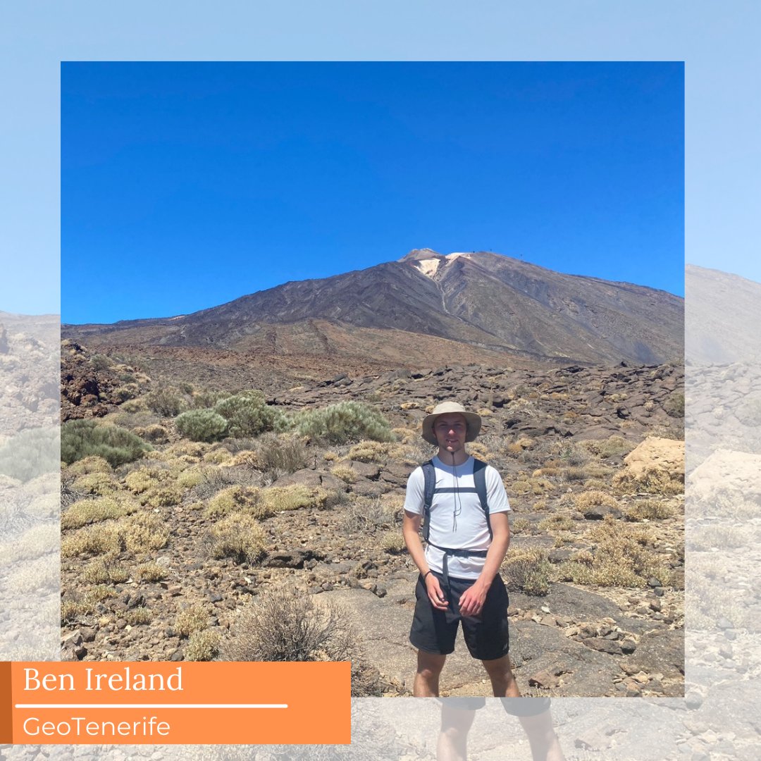 Meet Ben Ireland (he/him) @BensVolcanology, Scientific Advisor at GeoTenerife. Ben helps to facilitate field trips in Tenerife and La Palma. He is a consultant on 'Lava Bombs: Truths Behind the Volcano' and he curates an open archive called VolcanoStories about La PalmaEruption