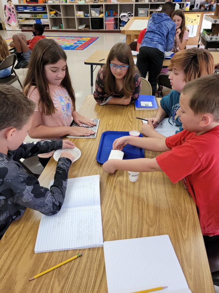 Hub_Sped4's tweet image. Make it Stick STEAM Challenge with Fifth Graders.....how to make a glue, only using materials provided. #STEAM #physicalchange #fifthgrade