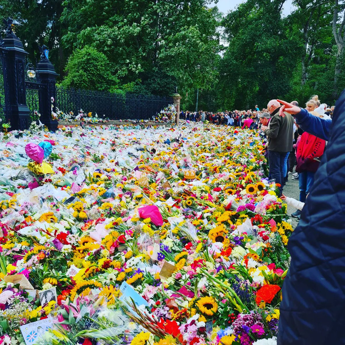 AlbertBrabant8's tweet image. Dad having served under her majesty the commander in chief, wished to pay his respects. So he with mum and the girls to a long drive up to the Sandringham Estate on Norfolk to lay some flowers and reflect. May you rest in eternal peace Ma'am #SandringhamEstate #QueenElizabeth