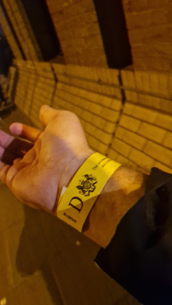 Official_SeanC's tweet photo. Got my band for #theque #layinginstate https://t.co/ysLFJRwm8l