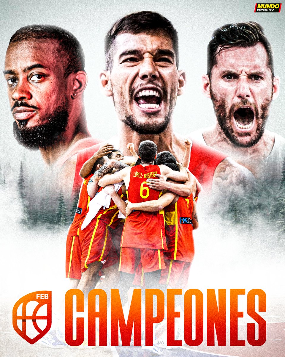 🇪🇸 ¡ESPAÑA, CAMPEONA DE EUROPA! 

🔥 Hazaña de la selección española de baloncesto, que conquista el Eurobasket tras imponerse a Francia en la final 

👏 ¡Qué grandes sois!