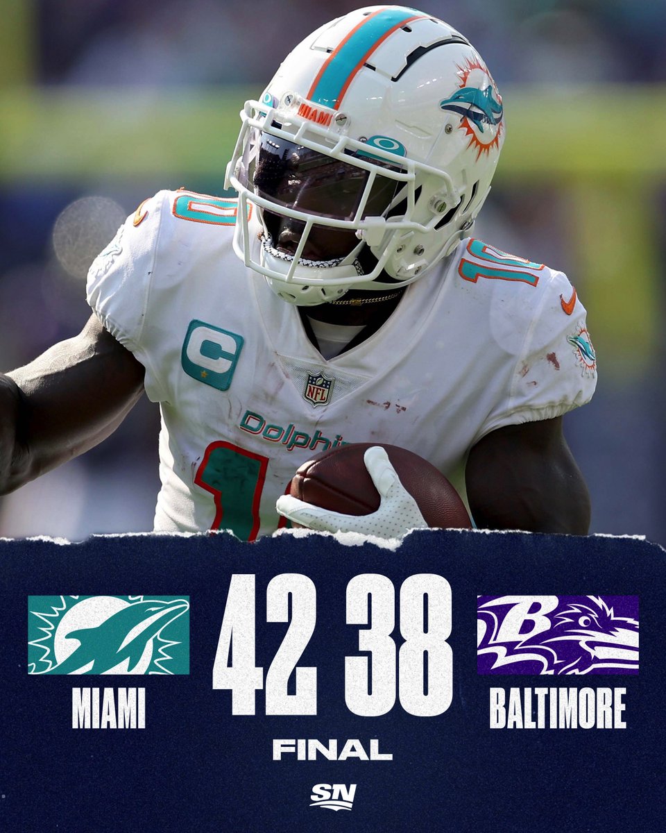 Sportsnet's tweet photo. WHAT. A. COMEBACK.

#FinsUp | @MiamiDolphins https://t.co/hu6NroRQqJ