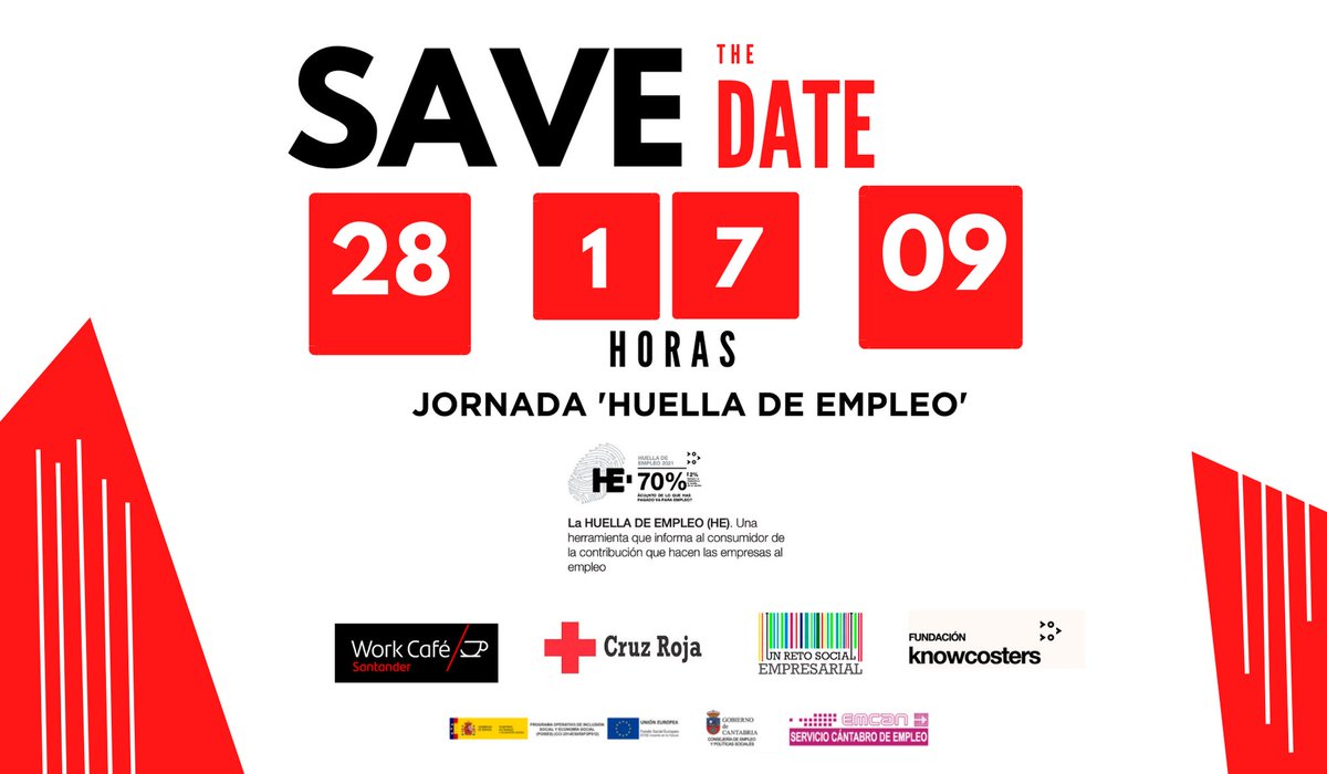El próximo 28 de septiembre, a las 17 horas en el Work Café del Banco Santander, representantes de la Fundación <a href="/knowcosters/">Knowcosters</a> mostrarán en un taller,organizado por <a href="/CRECantabria/">Cruz Roja en Cantabria</a>, cómo calcular y obtener gratuitamente la certificación de su huella de empleo.