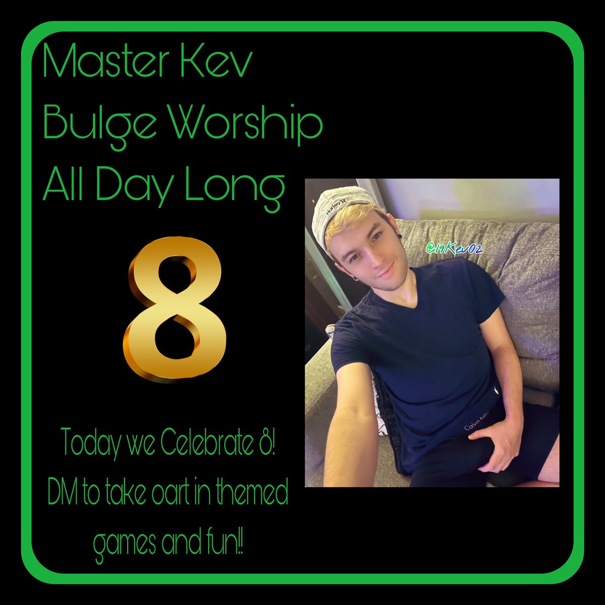 SwitchyCody's tweet photo. Worship that 8 today Master Kevs massive 8! Themed games and lots of fun in the arcade all day long! Just DM to play! I want the cash Im ready to take it! #SwitchyCody #Findom #FindomMaster #CashMaster https://t.co/JSwlh2DXCo