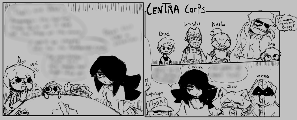 A bit of Centra lore for people interested,
Centra is the leader of a team of mercenaries called the Centra Corps
Centra is actually well over thousands of years old and uses technology to keep her looking young
So despite looking young she acts like a grandmother to everyone