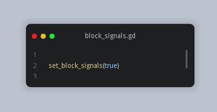 mashumafi's tweet photo. You can block signals in #godotengine. This can help out in some situations like preventing cyclic recursion.
#gamedev #indiedev #indiegamedev #indie #godot #godotenginetips #100tips https://t.co/l8wtTQiLzN