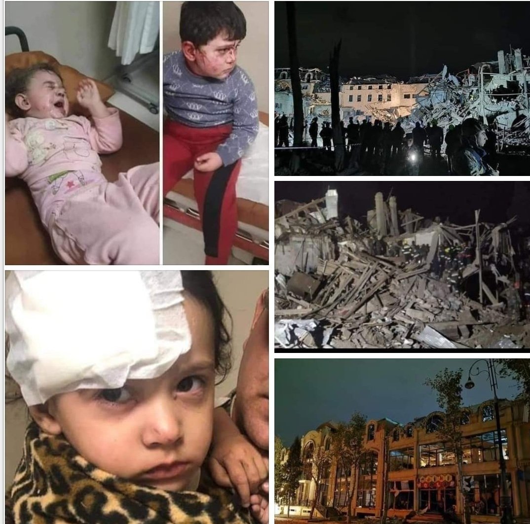 These pictures were taken in 2020 in the Ganja, which is outside the area where the fighting is going on.İs this not against human rights?Why didn't we hear your voice then?The territory of Azerbaijan was occupied for 30years,why didn't you say a single word until today?#NoPelosi