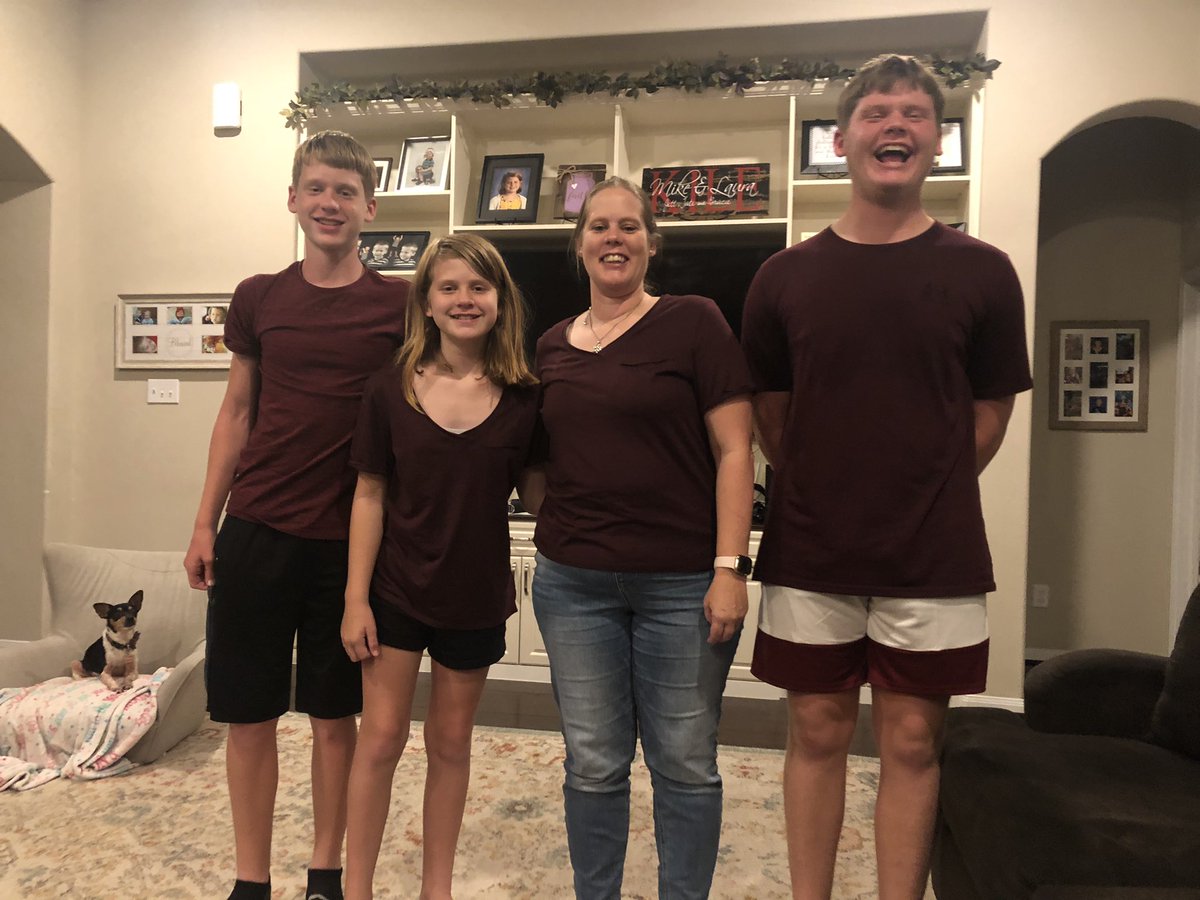 Wearing our Maroon to show support for the staff and students in Uvalde as they return to school today.  #UvaldeStrong