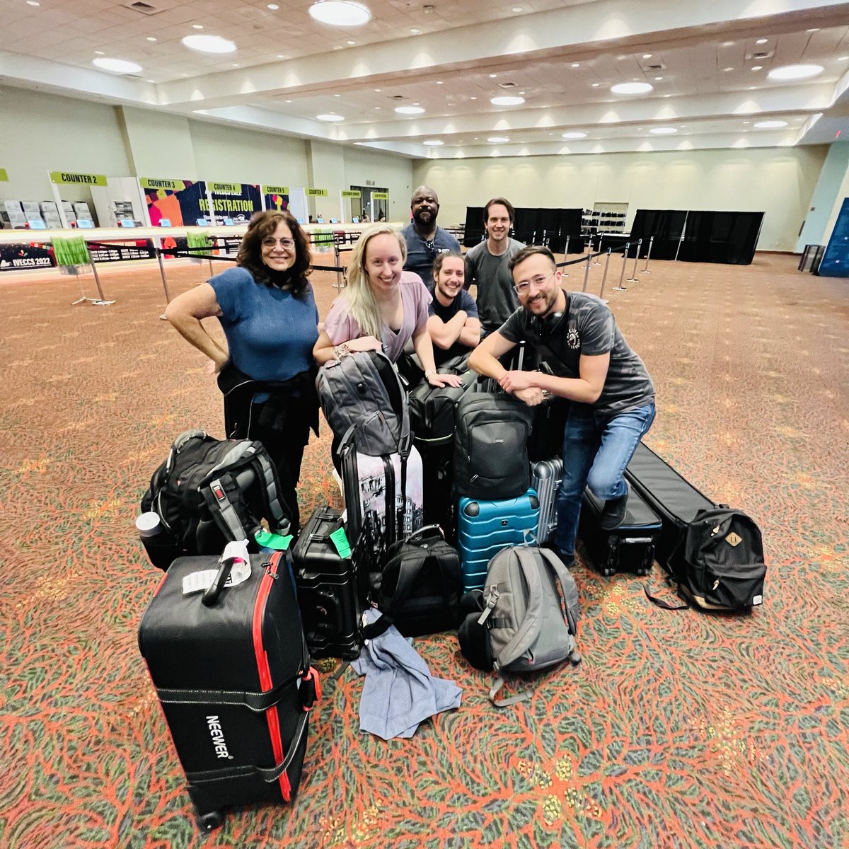 CNTV's tweet photo. We arrived in San Antonio today to gear up for #IVECCS2022. The CNTV team will be providing on-site social media coverage &amp; live stream services. 

The week is packed with 40+ hours of continuing education for professionals in veterinary emergency. #eventprofs https://t.co/OA7sncb2ds