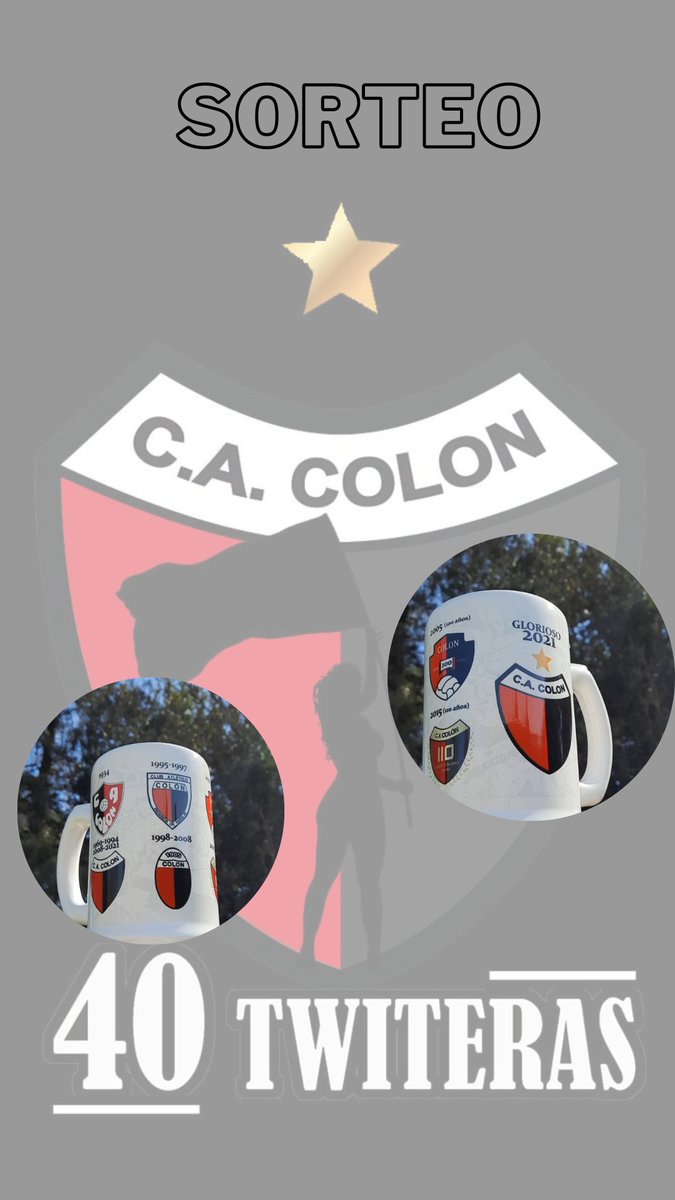 40Twiteras's tweet photo. S O R T E O!!!

Hoy las 40T cumplimos 3 meses juntas. Ésta es la manera que elegimos de agradecerles el aguante que nos hacen desde el día uno. 🔴⚫️

En la segunda imagen se encuentran los requisitos para participar. Suerte para todos y aguante Colón.⭐️ https://t.co/OnRtnCvj0G