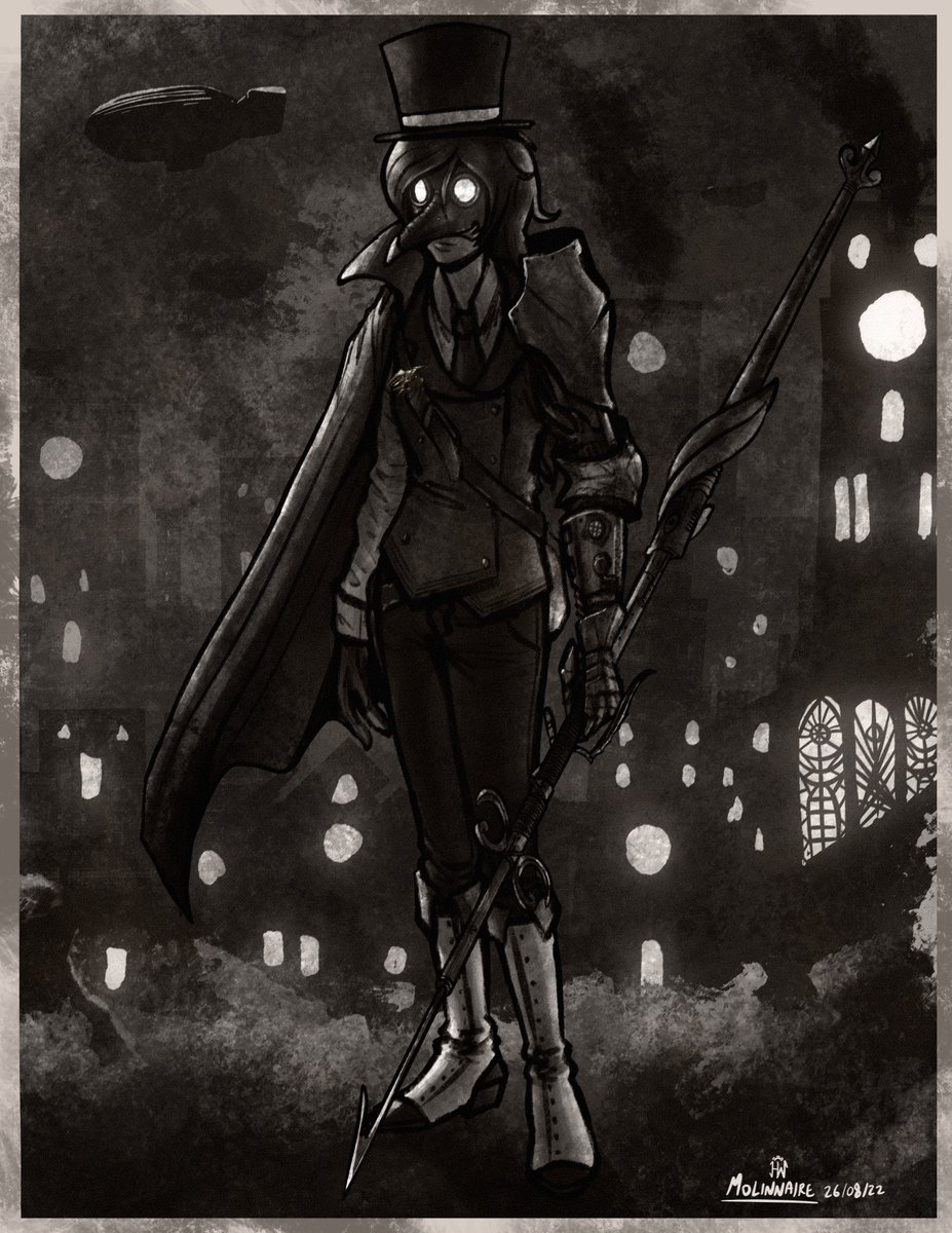 Molinnaire's tweet photo. #steampunk character design for #pathfinder2e 

Amber Grant, Vagrant Gunslinger.

#art #woman #characterdesign https://t.co/CQFwok29jB