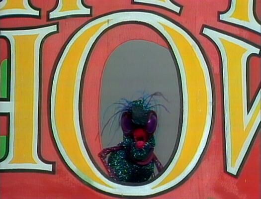 MuppetShowBot's tweet image. Gonzo turns into a bug before he can play his trumpet.