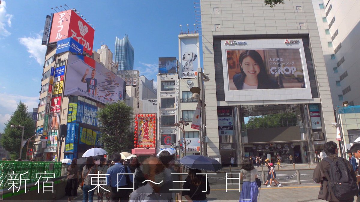 naniyalog's tweet photo. 今回は新宿東口を出発し、三丁目までを散歩します。真夏の快晴な新宿の様子をお楽しみください。続きはコチラ↓
新宿東口〜三丁目散���【4K HDR】
https://t.co/6Kqv5hcxJX https://t.co/drLbivcbbw