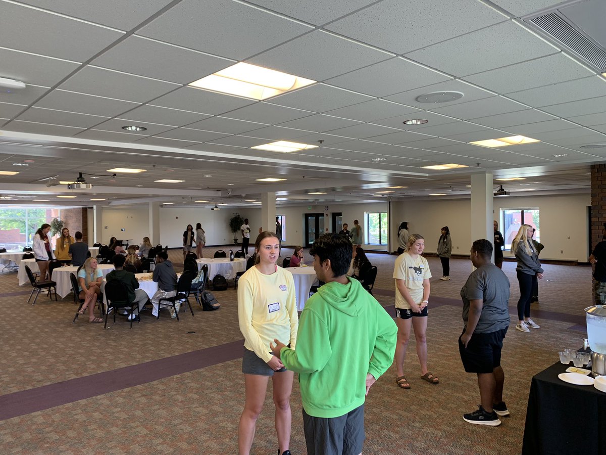 SMSUVolleyball's tweet photo. We had a great time getting to know some of our International students today! Thank you for attending. We will recognize all of our international students at our home match Saturday at 2:00 pm in the PE #LetsRide #PackThePE https://t.co/KZsL7jzdtI