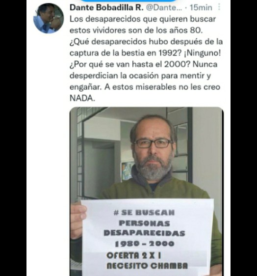 OthonielCarril1's tweet photo. Por @rgonzalesm :"Muy cierto,la bestia fue capturada en Set-92 y de 1993 en adelante los ataque de la lacra terroristas #disminuyeron significativamente, tal como lo manifiesta la CIDH en su informe bianual 
Que están #tratando de introducir los rojos del 93 al 2000? ⬇️ https://t.co/lq1DGPBftQ