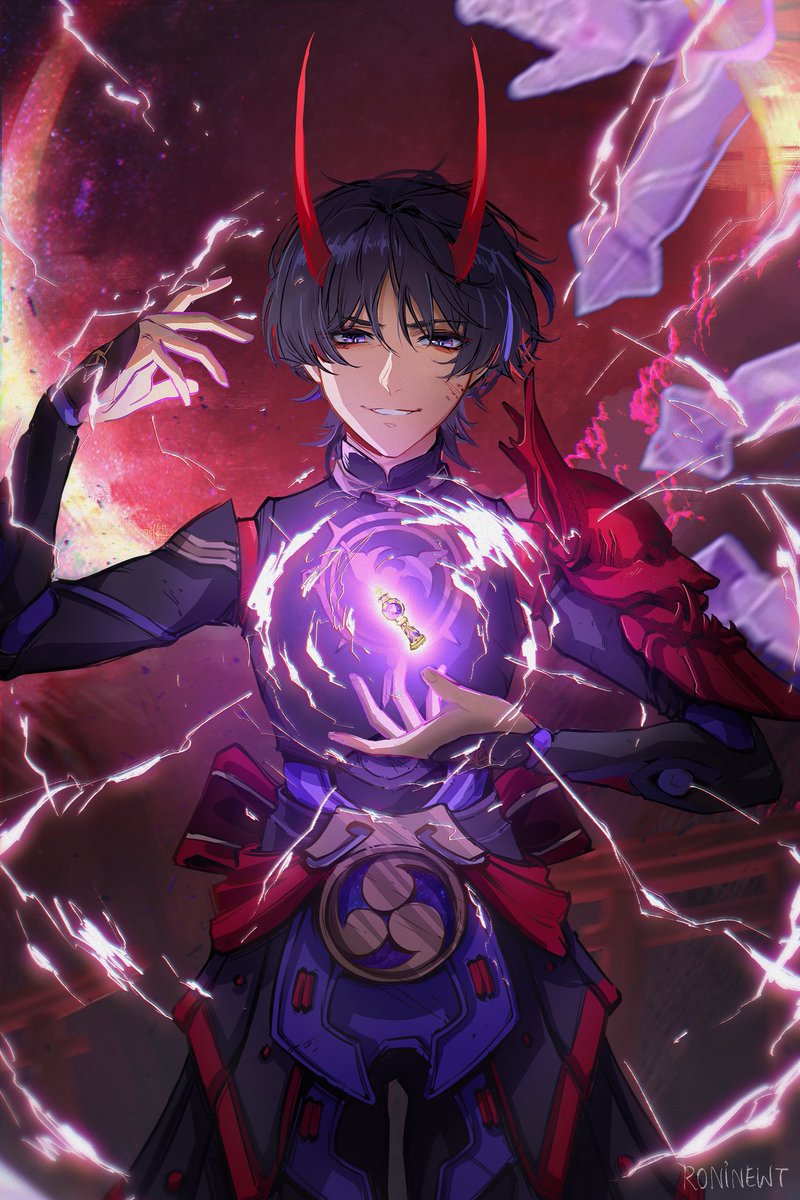 Hell's Comin' with #scaramouche 
#原神