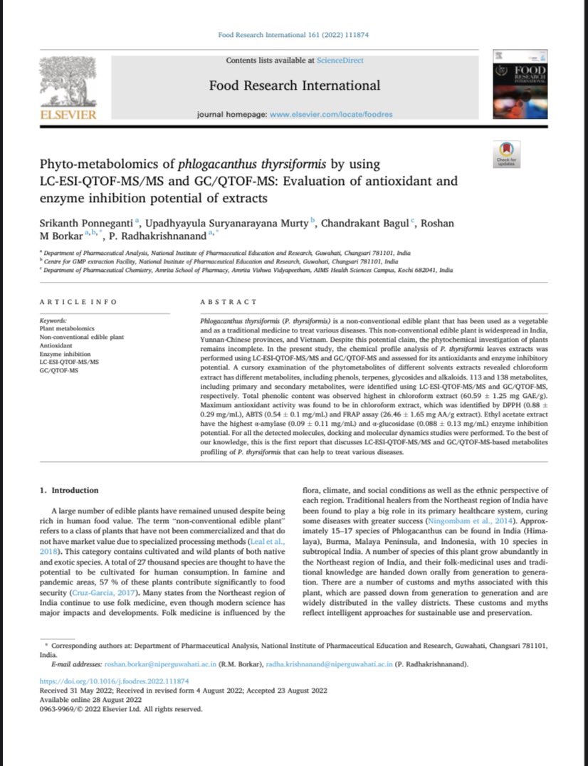 PSrikan67848808's tweet image. I’m delighted to share that my new research article has published in food research international (IF-7.425).
#ASMS #imsc2022 #metabolomics #postdoc