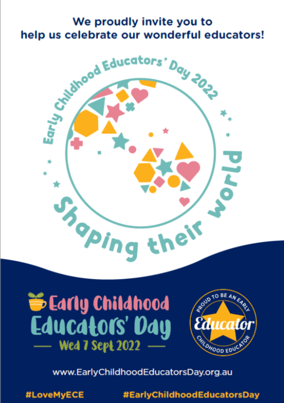 Today we are celebrating Early Childhood Educators’ Day 🎉 

We are recognising the amazing work done in early learning services that shape the future of our children.

Find resources here:
earlychildhoodeducatorsday.org.au/resources

#EarlyChildhood