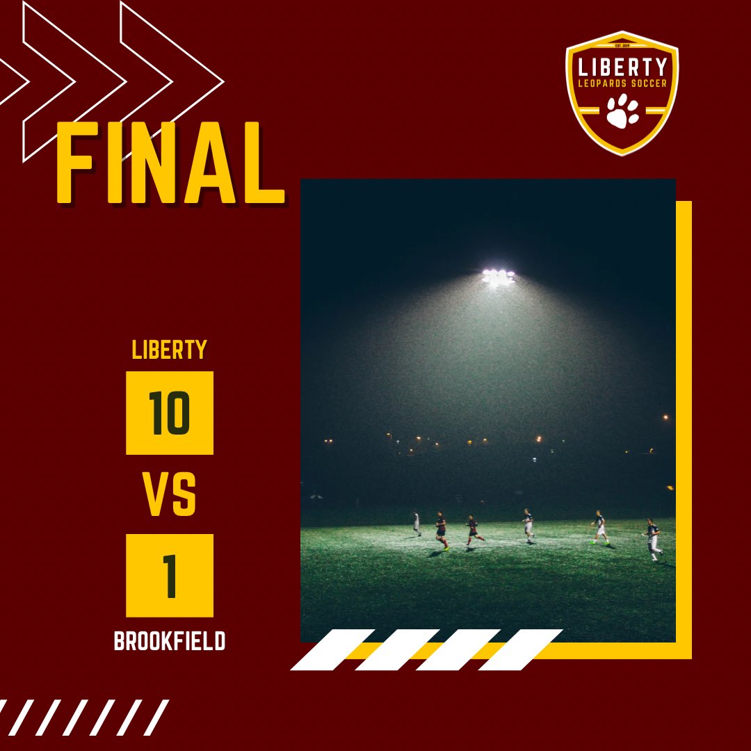 FINAL || The Liberty Leopards move to 2-2-1 on the year with a 10-1 win over the Brookfield Warriors.

#GoLeopards