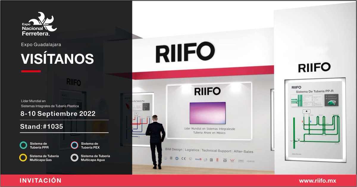 riifo_mx's tweet photo. Se viene #ExpoNacionalFerretera.
Este año traeremos nuestros productos innovadores.
📅Nos vemos el 8 de septiembre
#tuberías #tubo #fontanería #fontanero #PAP #PEX #sueloradiante #tuberíamulticapa #gaspipe https://t.co/vzjpjuOfLW