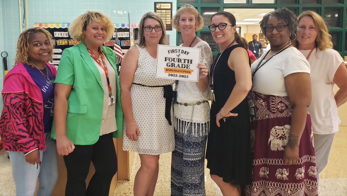 SchoolTreakle's tweet image. Our fabulous fourth grade team welcomed our Treakle Hornets with lots of smiles today to celebrate the first day of the 2022-2023 school year!😁😀☺🙂 #TreaklePride #InspireCPS #EmpowerCPS #FirstDayCPSVA