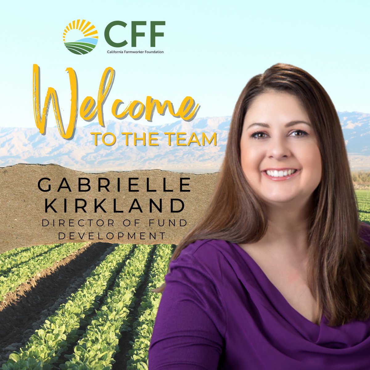 We are excited to welcome Gabrielle Kirkland to our team! 
-
Read more about the exciting news here: conta.cc/3wG6hHc

#cff #welcometotheteam #teamcff #directoroffunddevelopment #california #agriculture