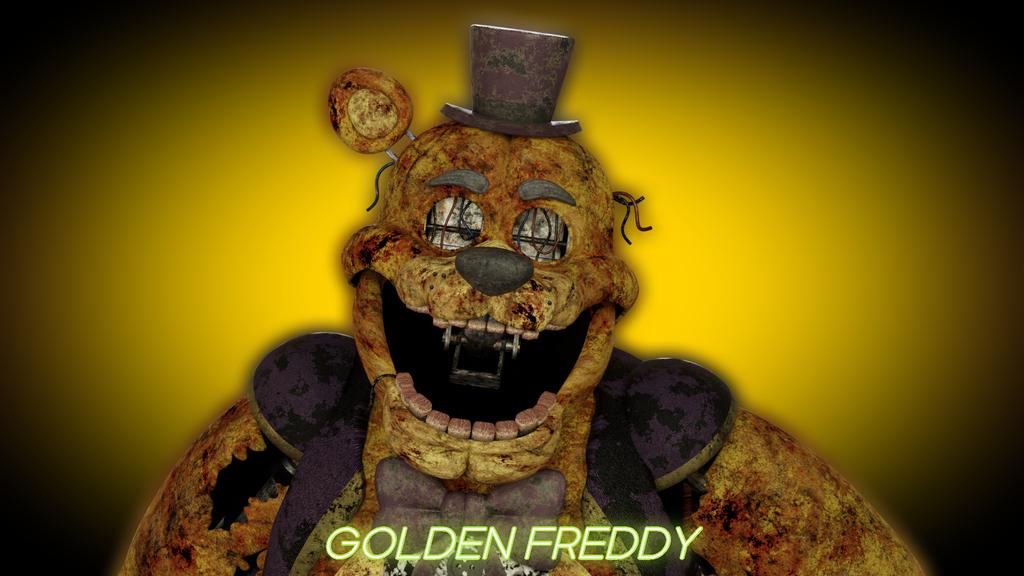 Stylized Fnaf 1 Freddy + Golden Freddy!: fivenightsatfreddys