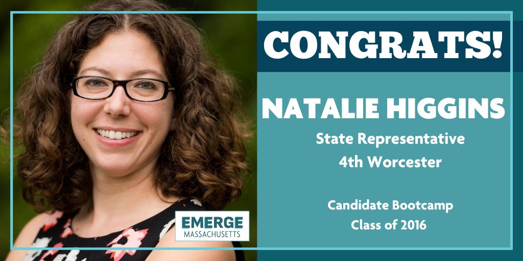 EmergeMass's tweet photo. Congratulations #EmergeMA alum Class of 2016 Representative @Rep_Higgins on her primary election for State Representative, 4th Worcester!  On to November!

#EmergeNOW #EmergeWorks #MApoli #Elections2022 #ElectionDay #electionday2022 https://t.co/mcNWW9k3QH