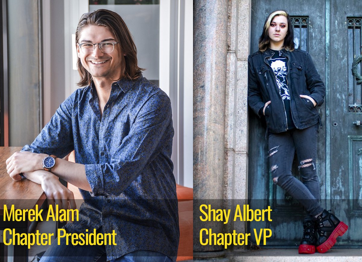 CCSYDSA's tweet photo. Meet the current officers of the CCS YDSA chapter! 
Merek &amp; Shay look forward to meeting YOU at the CCS Peacock Palooza event, Sept. 12th at 11am, on the Ford Campus! 

Swing by, say "Hi", and ask us about @YDSA_ 🌹 https://t.co/qh8lSvysbe