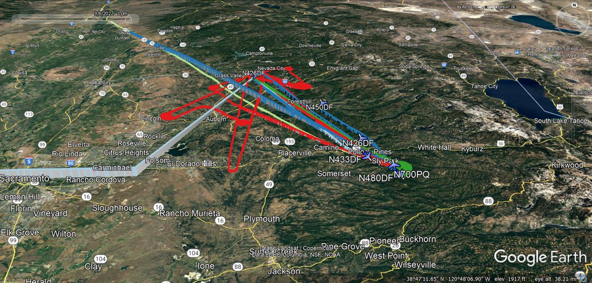 fire_feeds's tweet photo. Firefighting aircraft fighting the #SciaroniFire in #ElDoradoCounty 
https://t.co/pARPZ2lGmz https://t.co/Rr5TRXamXx
Rogers Helicopters
#N700PQ
#Calfire 
#C406 #N480DF
#T86 #N433DF
#T88 #N426DF
#T93 #N450DF
🇺🇸❤️‍🔥 https://t.co/4dGvLoDZOo