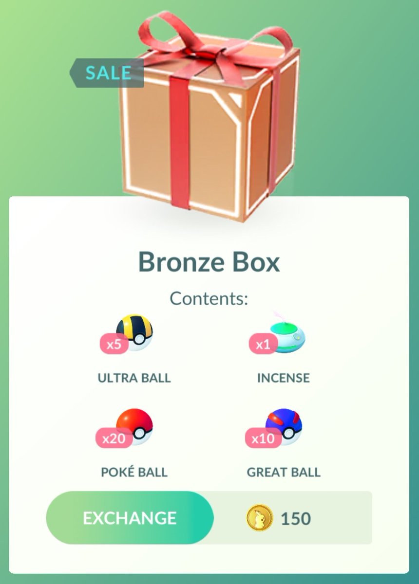 RustyCross_Go's tweet photo. New boxes again. They are cheap but lousy IMHO. what do y'all think? #HatchBox with 1 Super Incubator? The cheap lightly Pokéball-filled #BronzeBox & heavily Pokéball-filled #CatchBox?
@NianticHelp what do you have to say about the new boxes?
#Pokemongo #RustyCross @PokemonGoApp https://t.co/c8TfJN1NEN