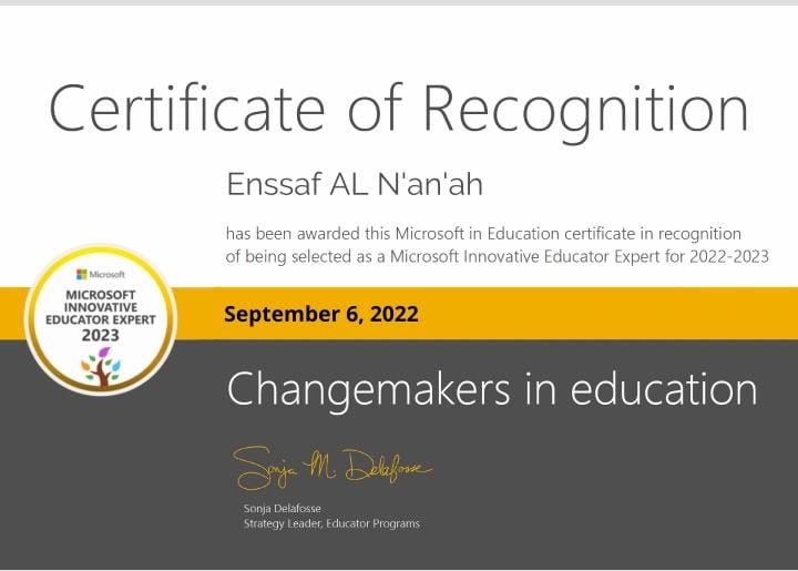 t_alna's tweet photo. Changemakers in education
MIE EXPERT 2022 -2023
#MIEExpert #MicrosoftEdu https://t.co/XGjloZIkju
