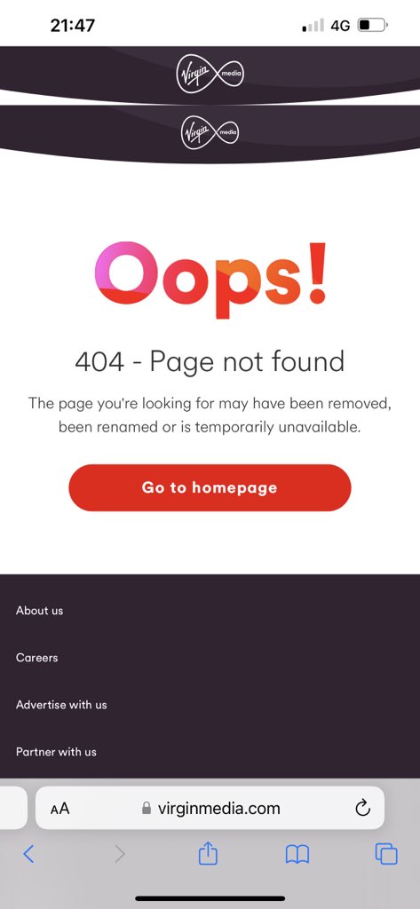 k8May's tweet photo. @virginmedia Service status online is also faulty….I’m guessing that’s to stop us for applying for compensation 🤔 https://t.co/mSrQFfLp5L