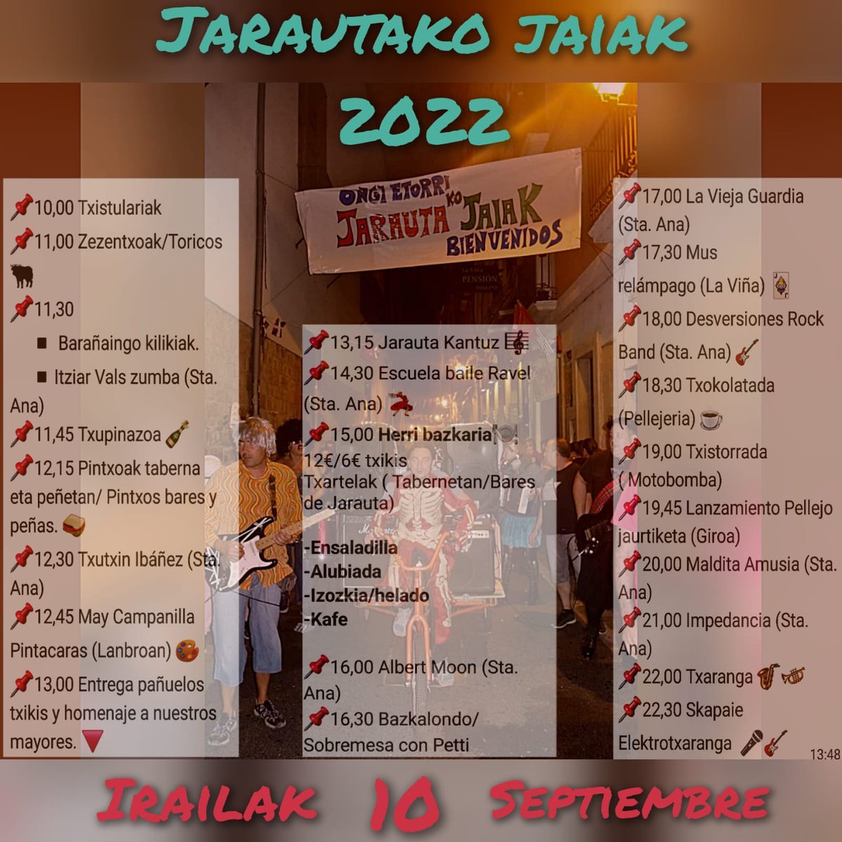 Larunbat honetan, Jarautako jaiak ospatuko ditugu!!