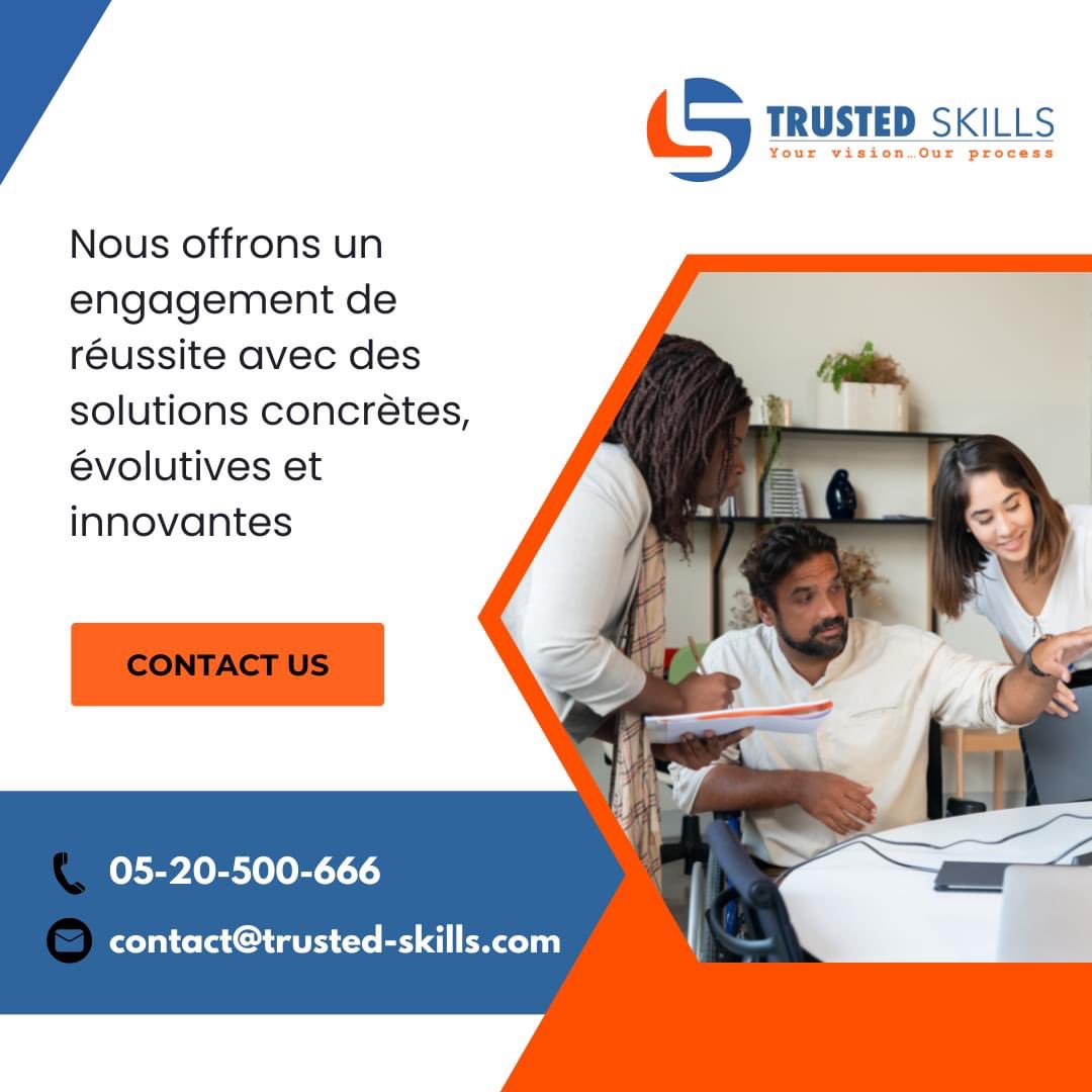 trustedskills's tweet photo. Chez Trusted skills, on aide les organisations et les clients préoccupés par l’aboutissement de leurs projets, à tirer parti des opportunités futures. 💪

#business #entrepreneur #coaching #success https://t.co/c5jP3g2akA